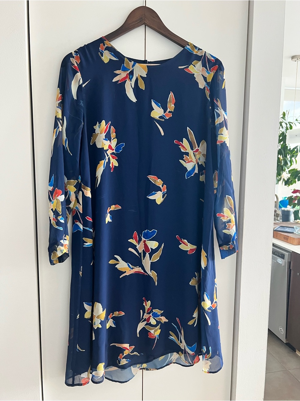 Pietro Brunelli Midnight Blue Draped Dress